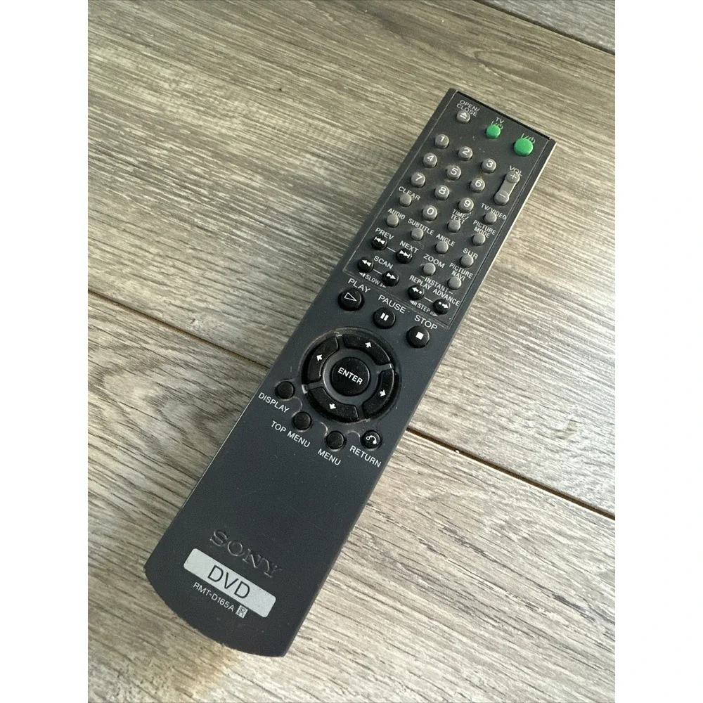 Sony DVD Remote Control RMT-D165A Black Good Replacement IR Controller